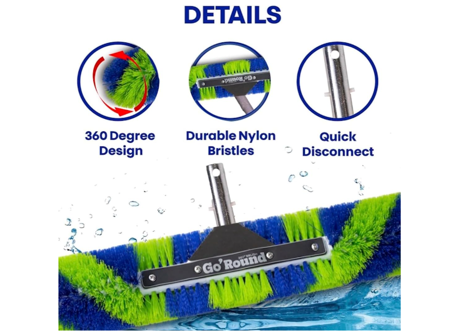 GoRound 360 Pro Pool Brush 24 inches