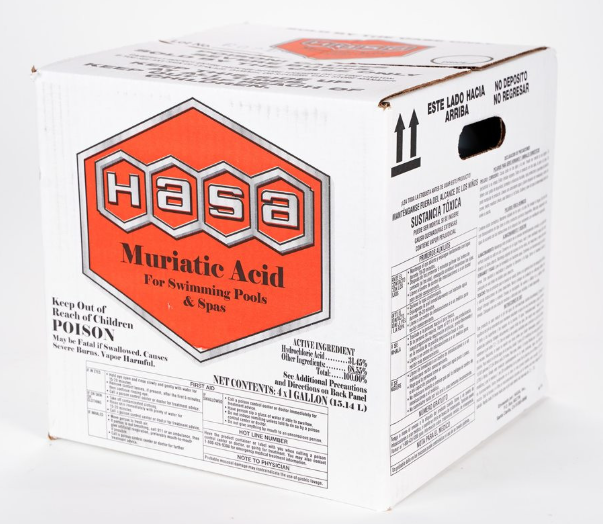 4 gal Muriatic Acid Disposable Case