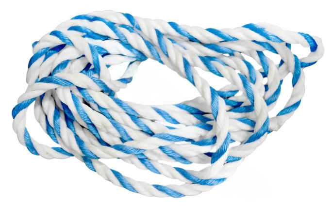 0.75" x 300' Roll Blue/White Pool Rope