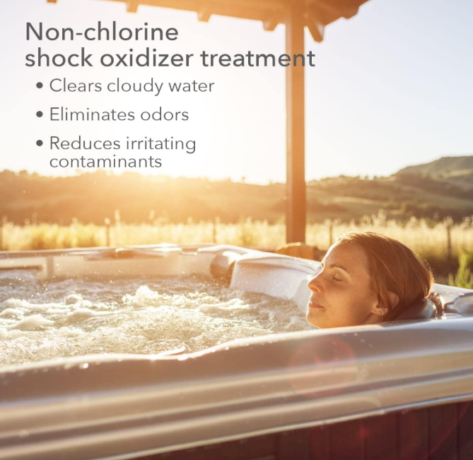 Leisure Time Spa RENU5 Shock Renew Non-Chlorine Shock Treatment, Revitalize Your Spa with Powerful and Safe Non-Chlorine Formula, 5 lbs