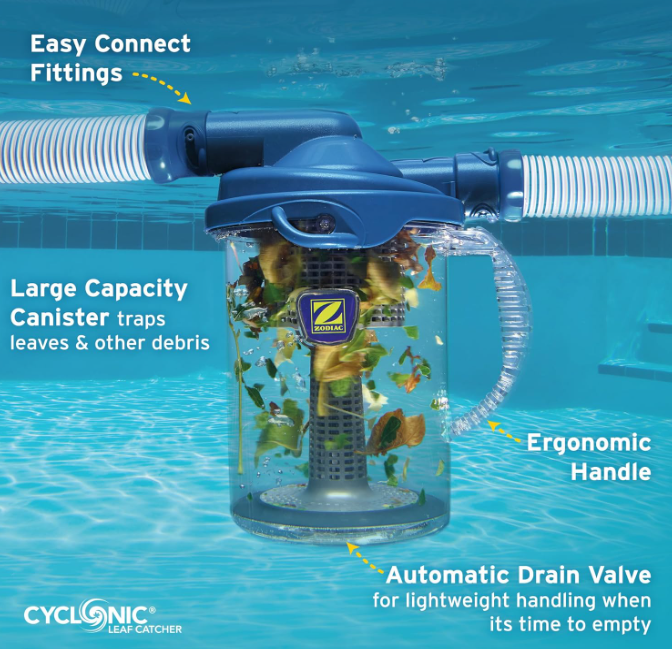 Zodiac Cyclonic Automatic Pool Cleaner Leaf Catcher Canister