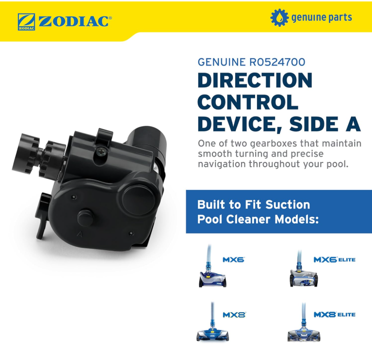 Zodiac Genuine Parts MX8 Direction Control Device Side A, R0524700