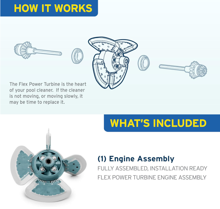 Zodiac Genuine Parts MX8 Engine Assembly Replacement Kit, R0524900