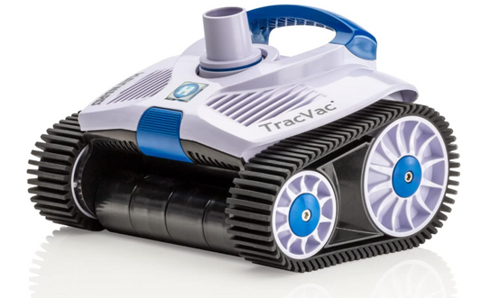 Hayward TracVac Lightweight Automatic Suction Vacuum Cleaner with Hose and Valve for In Ground Swimming Pool Maintenance, White