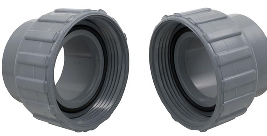 Raypak 2" PVC Connector with 2 Nut Heater Flange Kit 006723F