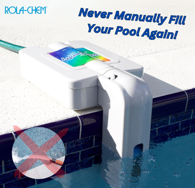 New Rola‑Chem Pool Sentry M‑3000 Automatic Pool Filler – Reliable Auto Pool Filler Inground Pools, Uses Adjustable Float Valve to Prevent Pump Damage from Low Water Levels