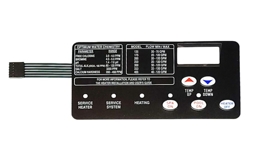 Swimables 42002-0029Z / 472610Z Membrane Pad Replacement for All Pentair Mastertemp and Starite Pool Heater - Designed to be plugged into Pentair Mastertemp 400 Control Board