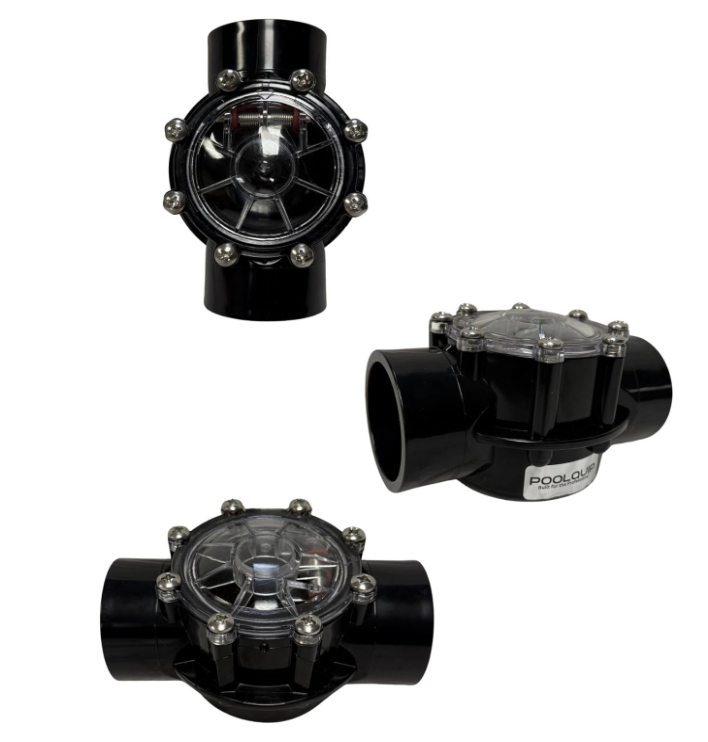 Swimming Pool Check Valve, 2-2.5 Inch Replacement for Jandy, Pentair, Hayward Straight Through Flow 2 Port Spring Check Valve for Pools, Spas and Hot Tubs