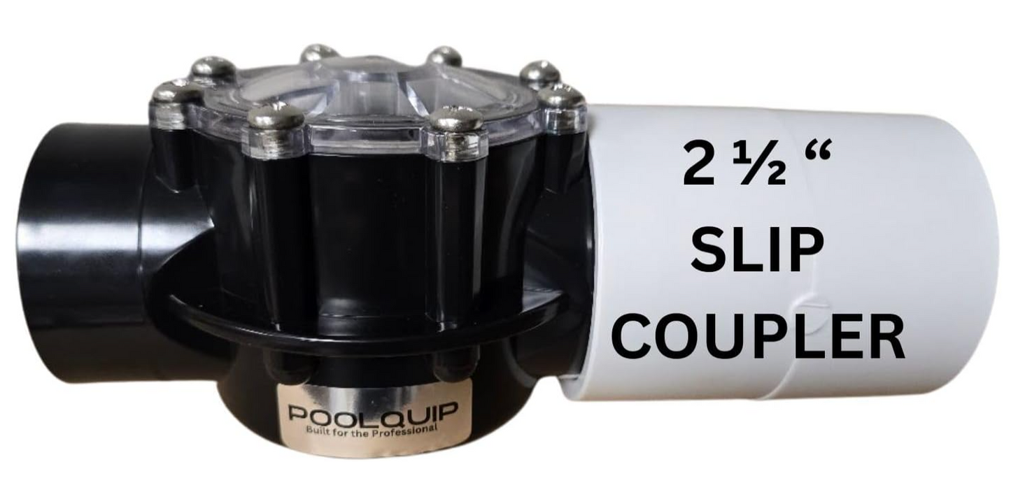 Swimming Pool Check Valve, 2-2.5 Inch Replacement for Jandy, Pentair, Hayward Straight Through Flow 2 Port Spring Check Valve for Pools, Spas and Hot Tubs