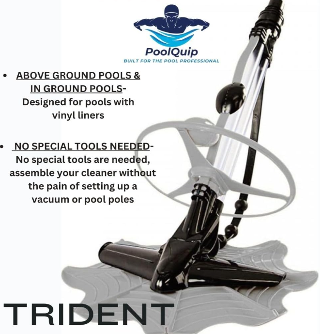 Trident Above Ground Pool Suction Swimming Pool Cleaner