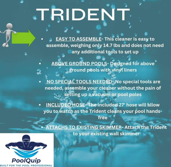 Trident Above Ground Pool Suction Swimming Pool Cleaner
