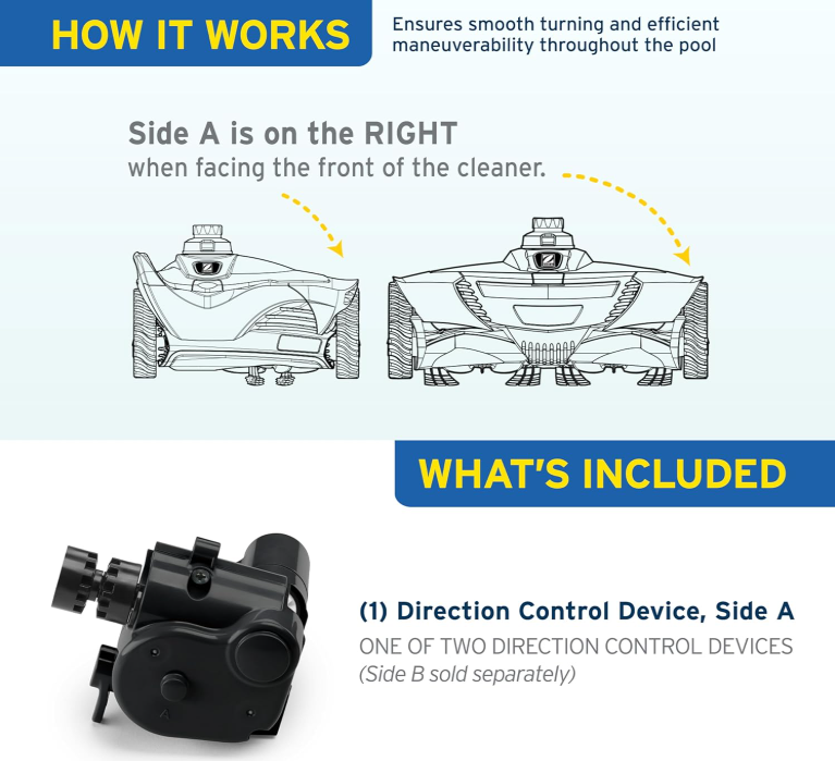 Zodiac Genuine Parts MX8 Direction Control Device Side A, R0524700