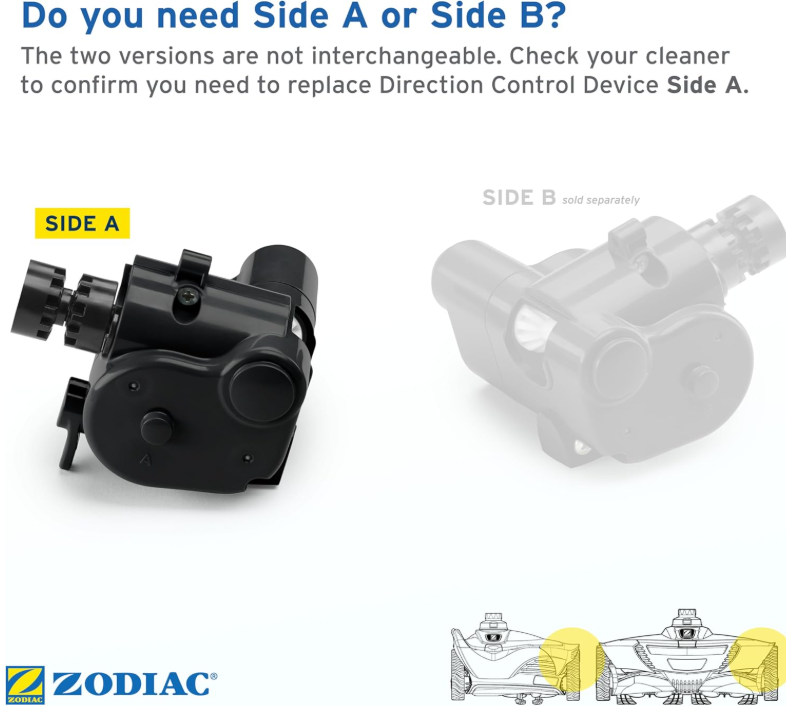 Zodiac Genuine Parts MX8 Direction Control Device Side A, R0524700